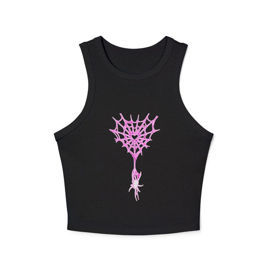 Black spider tank top